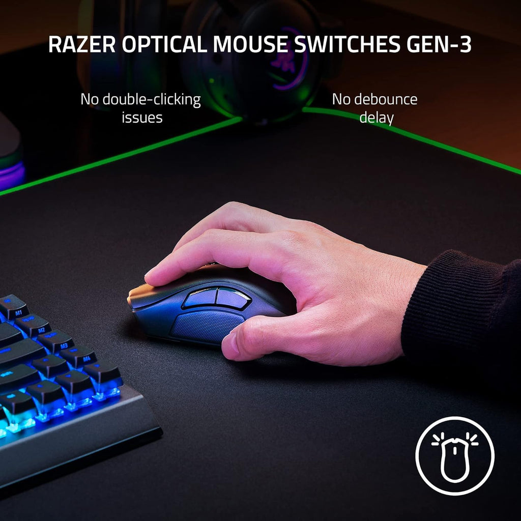 Razer Naga Trinity Gaming Mouse: 16,000 DPI Optical Sensor - Chroma RGB Lighting - Interchangeable Side Plate w/ 2, 7, 12 Button Configurations - Mechanical Switches - Flex Gamingproduct_type