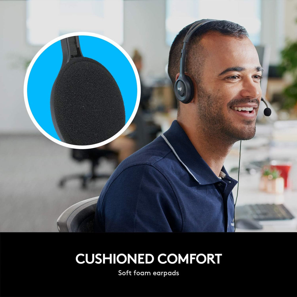 Logitech H111 Stereo Headset – Black
