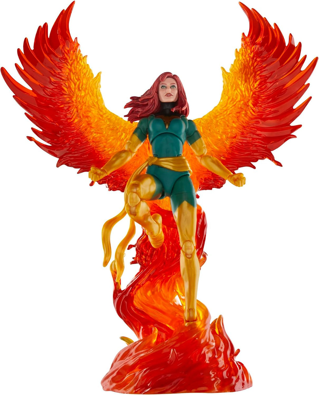 Marvel Legends Series Jean Grey with Phoenix Force Display, Deluxe X-Men Comics Collectible 6-Inch Action Figure | Marvel Legends X-Men 6 Inch Action Figure Deluxe Exclusive - Jean Grey with Phoenix Force Display