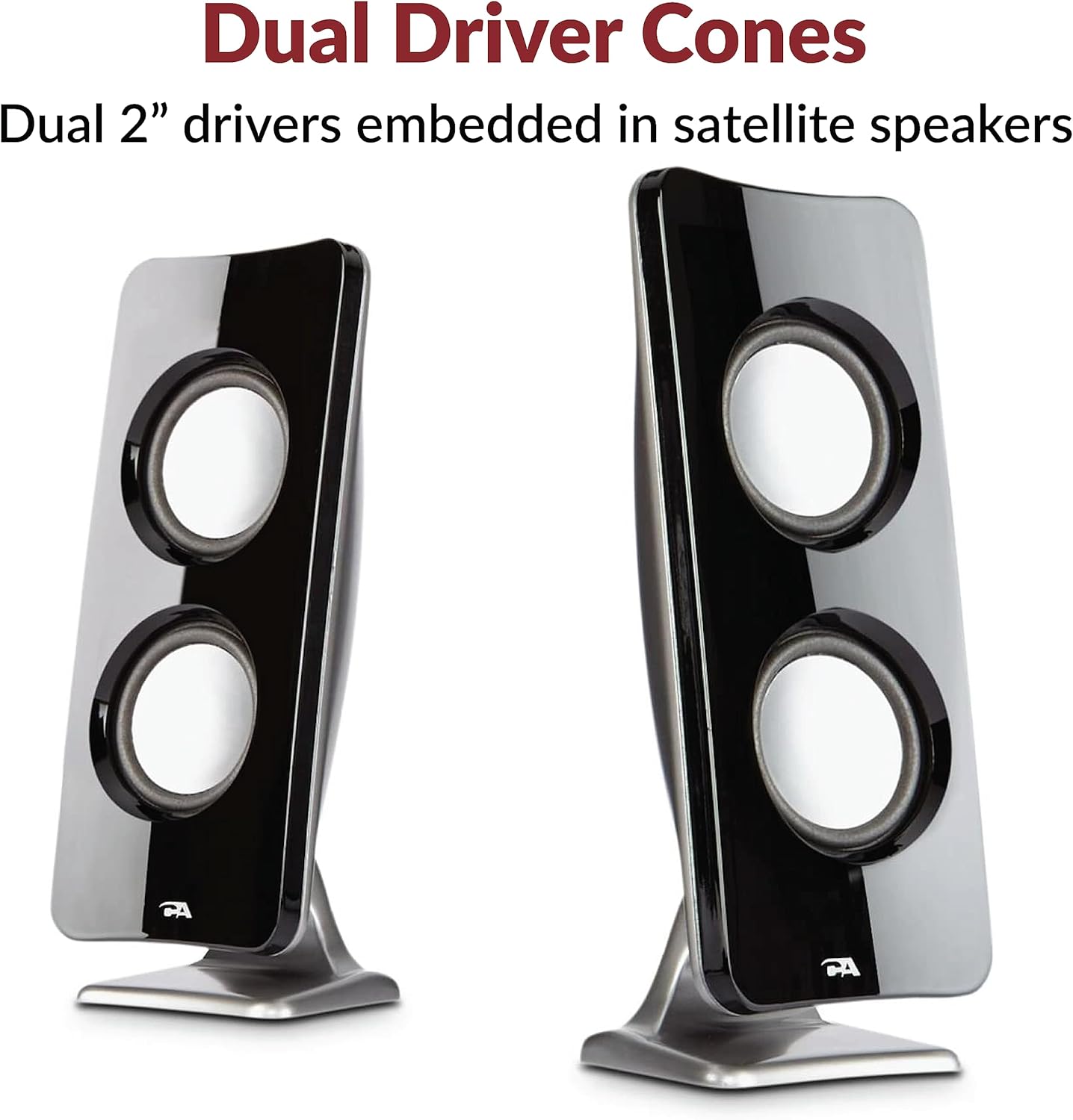 Cyber Acoustics CA-3610 2.1 Multimedia Speaker System with Subwoofer – 2 Sizes