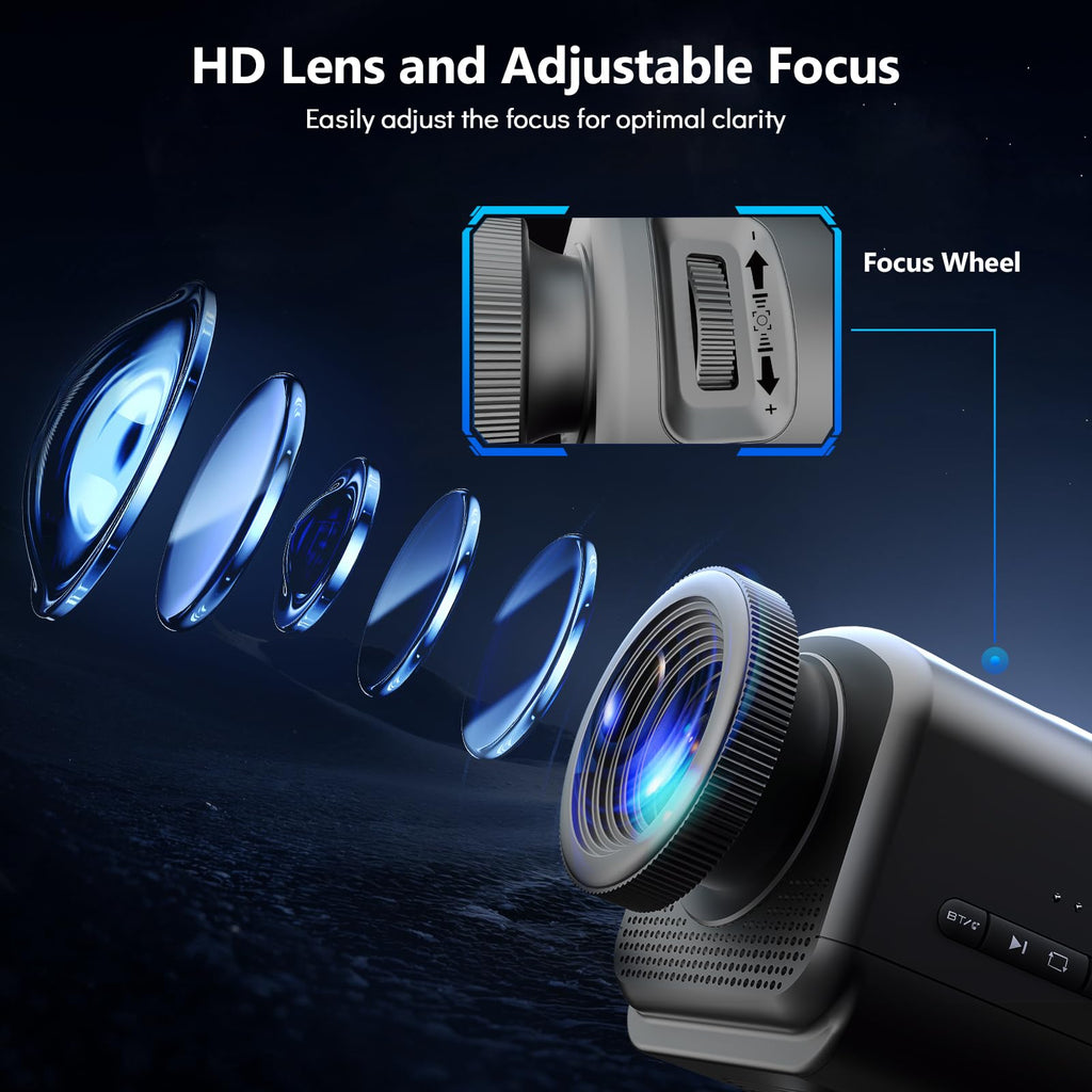 Rossetta 3D Projector with 60 Scenes, Galaxy Star Projector for Room Decor | Bluetooth Speaker, 1H/2H Timer & Remote, Night Light for Bedroom, Party, Christmas & Birthday Gifts for Adults, Girls, Boys