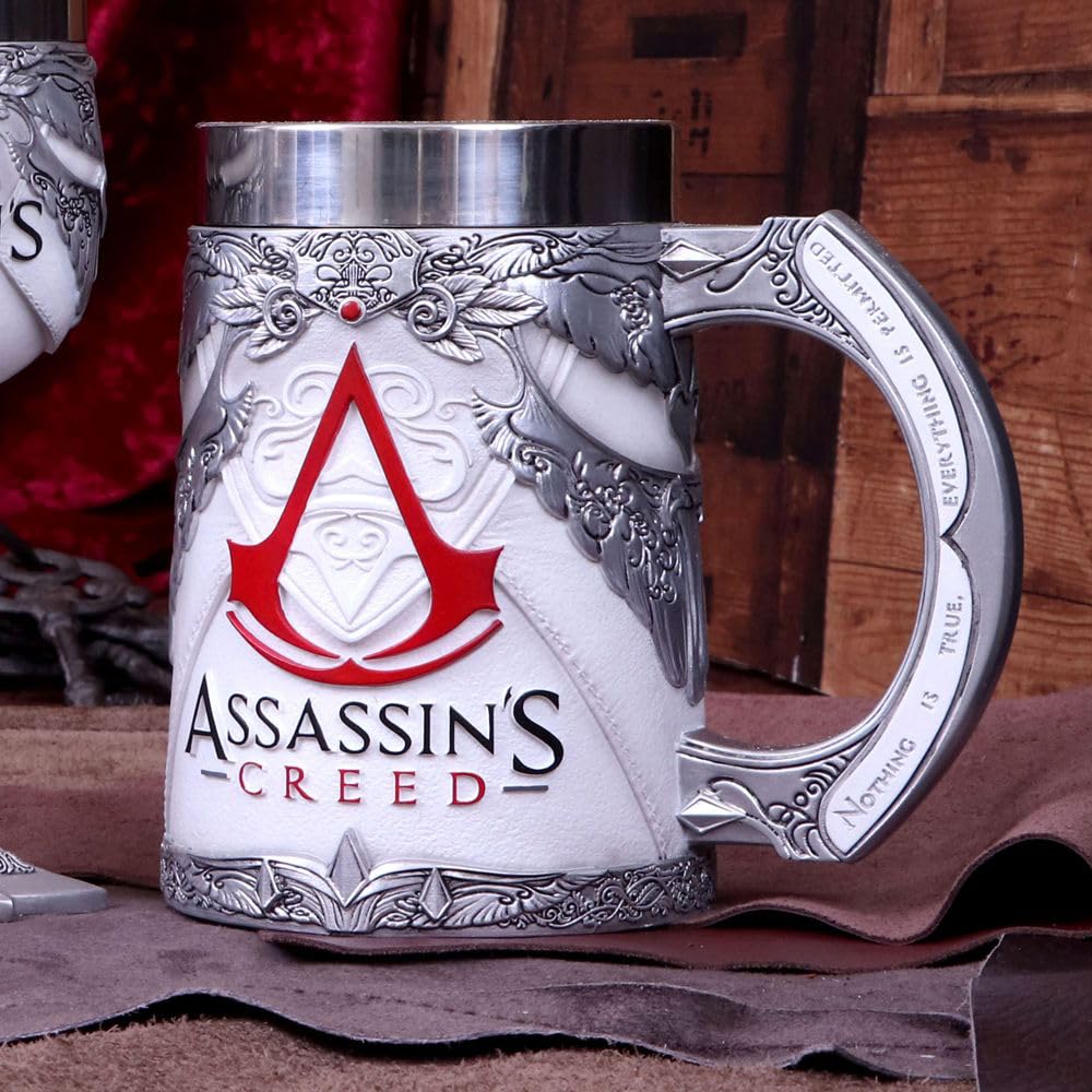Nemesis Now Assassin's Creed Tankard – Hand-Painted Resin, 600ml – 2 Styles
