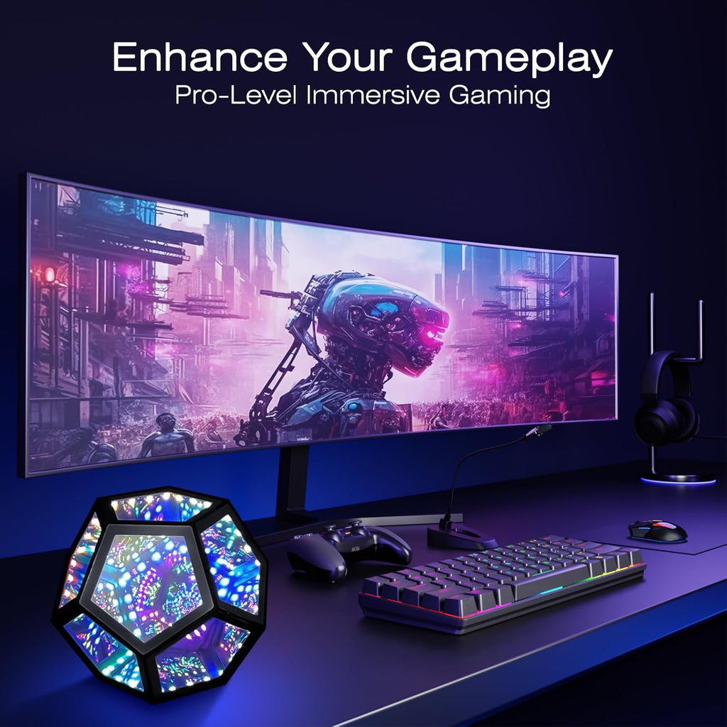 MITO Infinity Mirror Dodecahedron RGBW LED Light