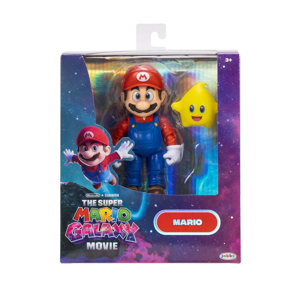 The Super Mario Galaxy Movie 5” Action Figures Series 1 – Bowser Jr. Figure with Paint Brush Accessory - Premium Details and 17 Points of Articulation