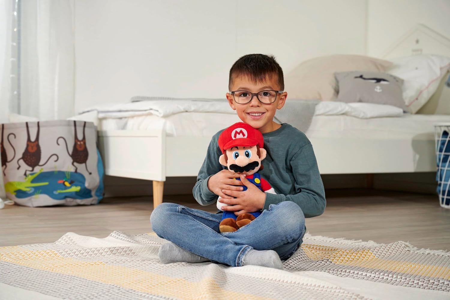 Simba Super Mario Plush Figure – Official Nintendo Licensed Character Soft Toy, Detailed Stuffed Gaming Figure for Kids and Fans, Collectible Cuddly Plush, Gift from 3 Years