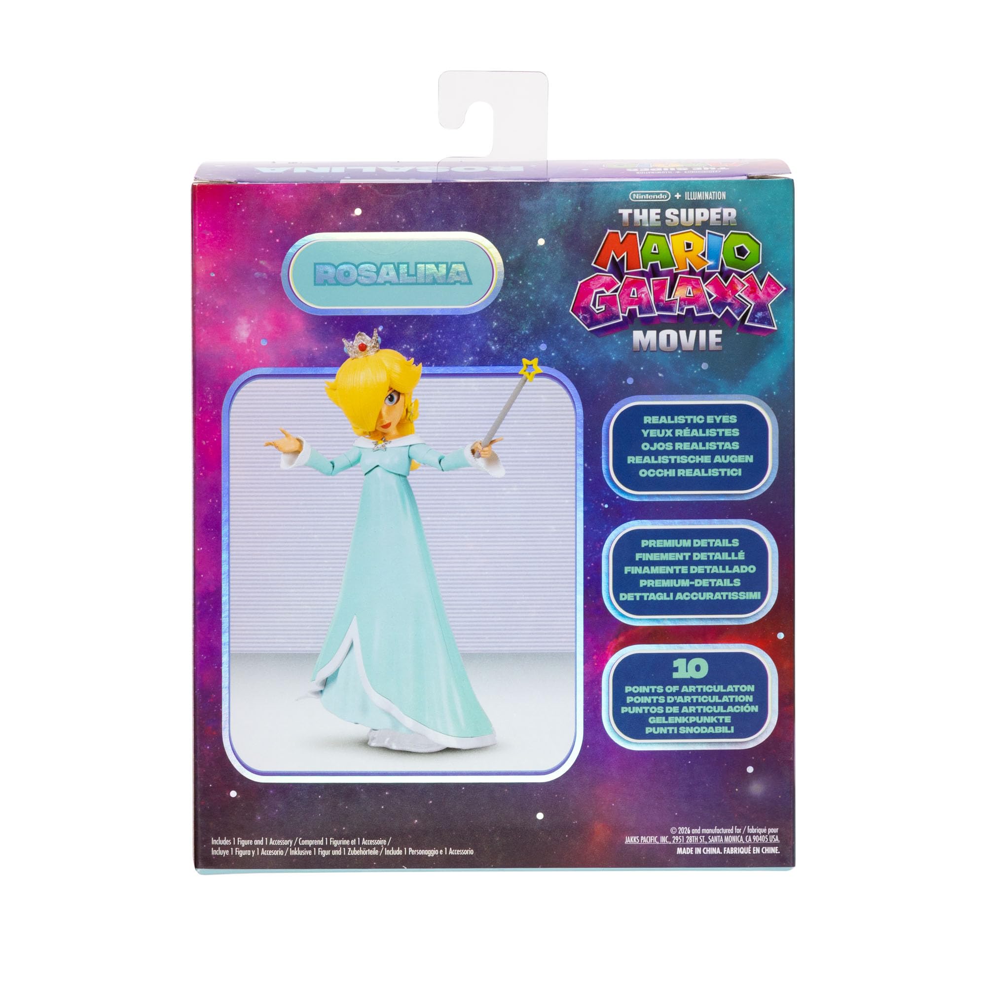 The Super Mario Galaxy Movie 5” Action Figures Series 1 – Bowser Jr. Figure with Paint Brush Accessory - Premium Details and 17 Points of Articulation