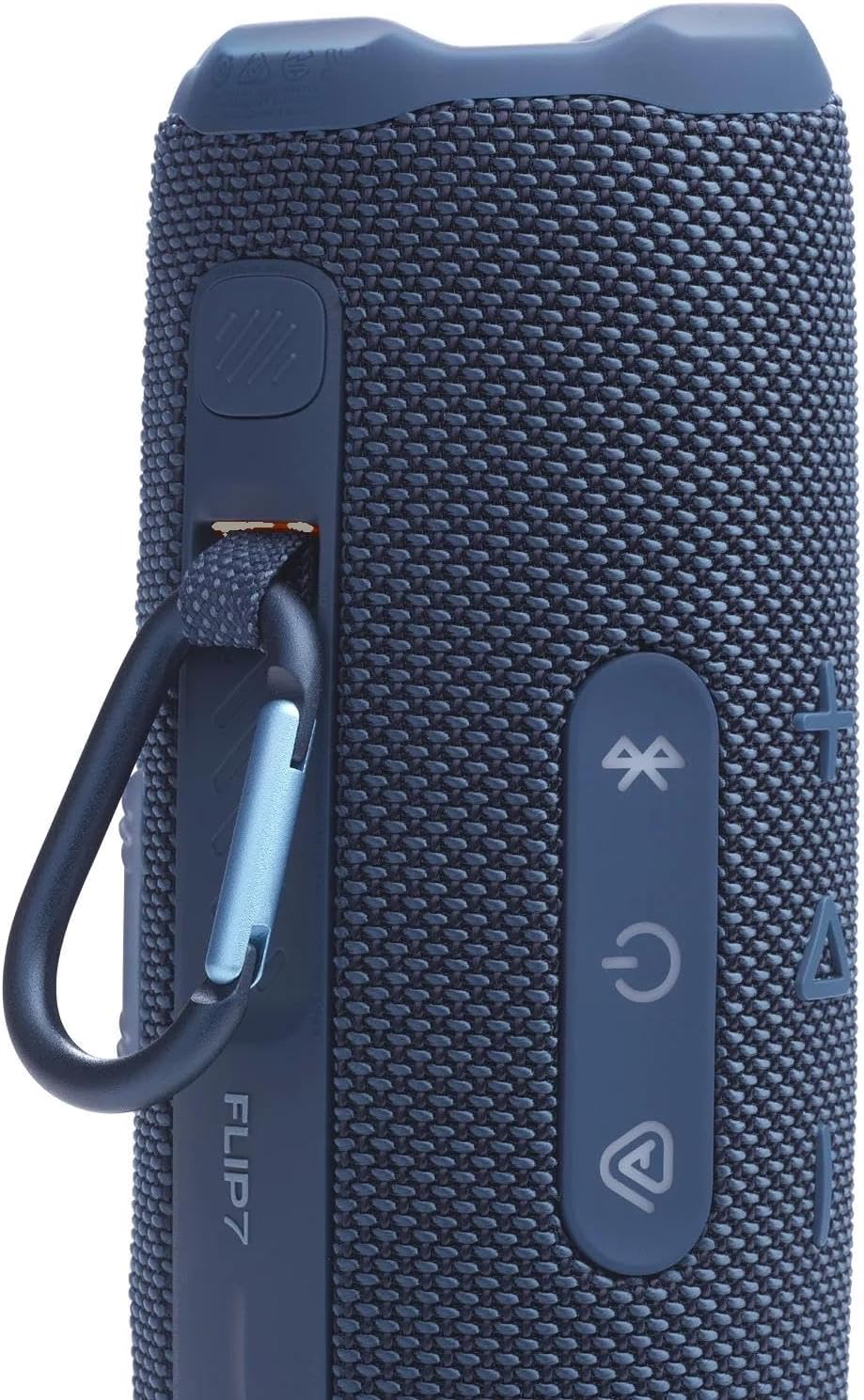 JBL Flip 7 Portable Bluetooth Speaker, IP68 Waterproof, Dustproof, Drop-Proof, PushLock System, AI Sound Boost, 16H Battery, Megen Hardshel Protection Case (Blue)