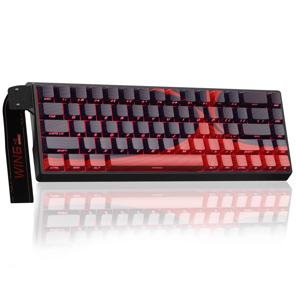 AULA WIN68 HE Mechanical Gaming Keyboard 60%, Hall Effect Magnetic Switch, Fast Trigger Mode Adjustable Actuation, 8000Hz Polling Rate, RGB Backlit, Wired Black Keyboard for Laptop/PC Gamer - Flex Gamingproduct_type