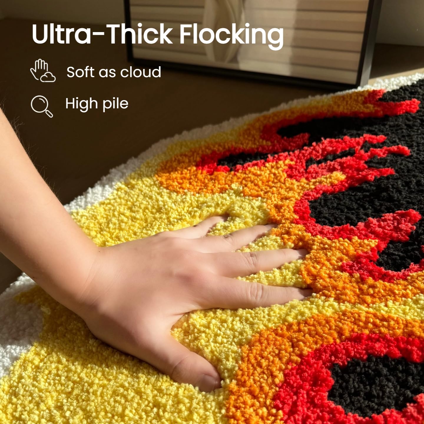 Graduation Bear Rug - Hypebeast Room Decor, Ultra-Soft Hypebeast Rugs with TPR Non-Slip Backing, Trendy Cloud-Like Plush Cute Carpet, Cool Rugs for Bedroom & Man Cave (28"x28") - Flex Gamingproduct_type