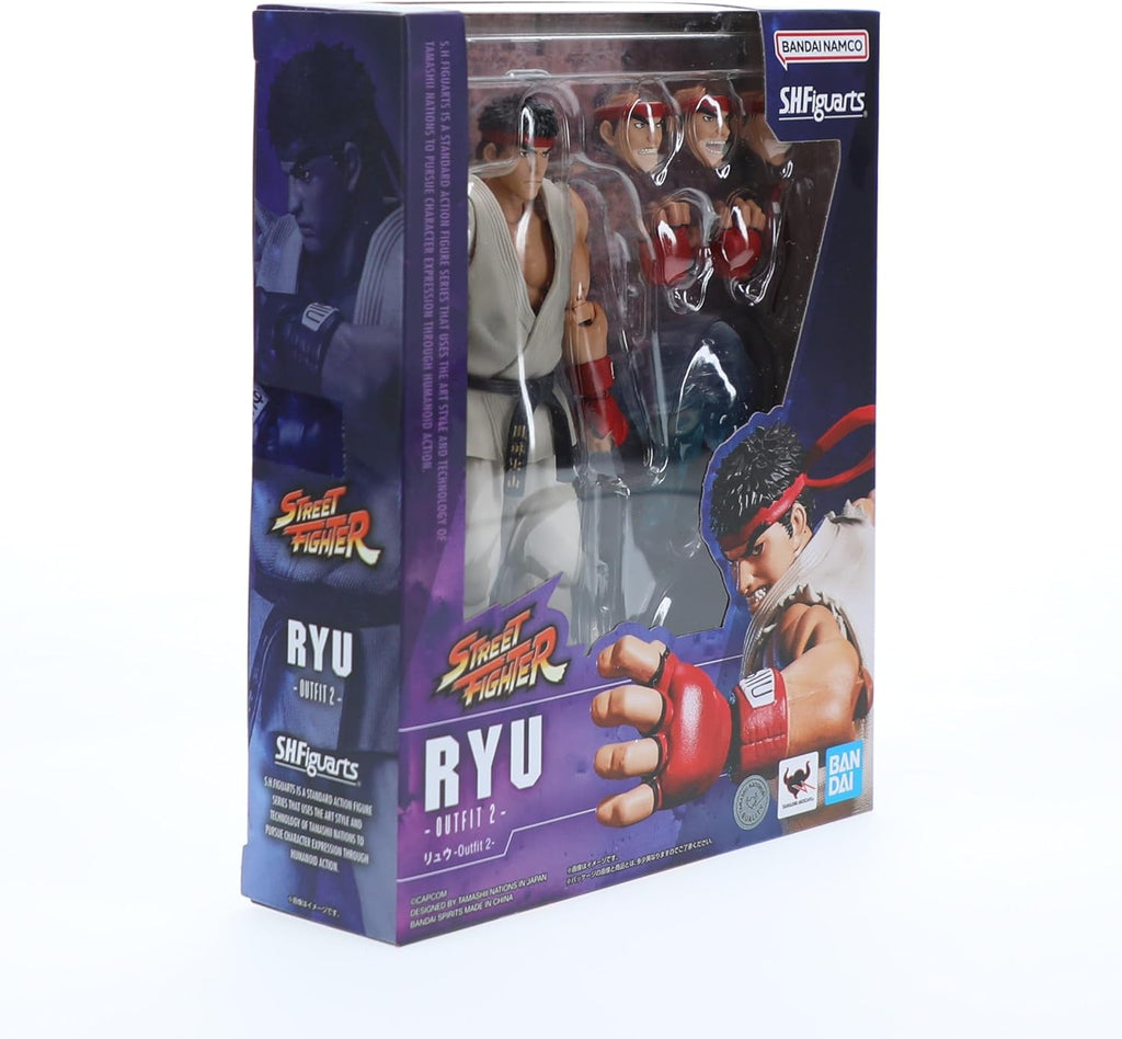 TAMASHII NATIONS - Street Fighter - Ryu - Outfit 2 (Classic Outfit), Bandai Spirits S.H.Figuarts Action Figure