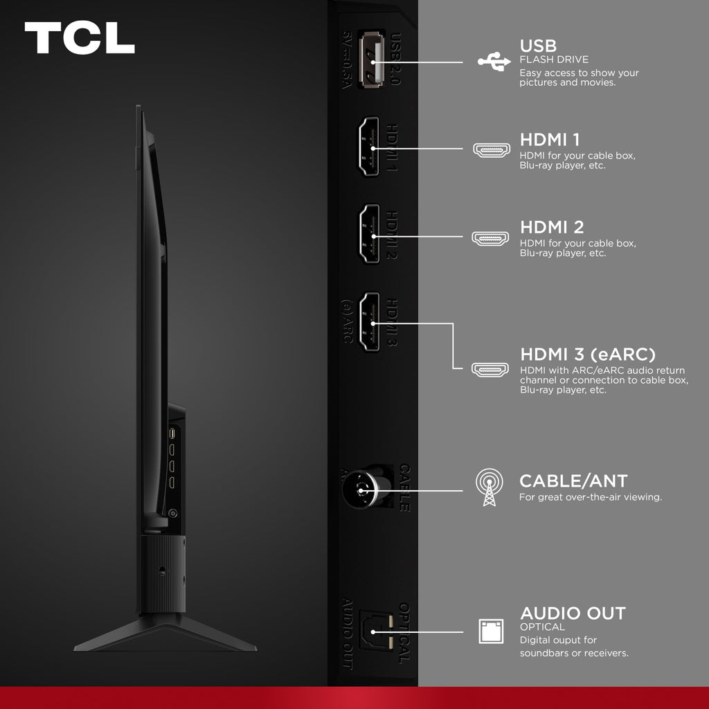 TCL F7D Series QLED 4K Smart Fire TV – 5 Sizes