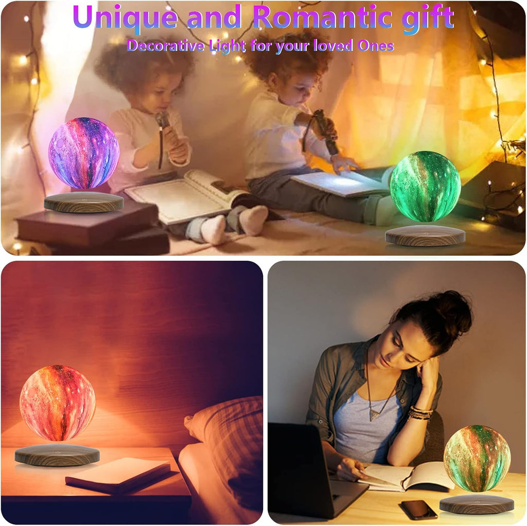 GROPINFLY Levitating Moon Lamp – 18 Colors & Multicolor