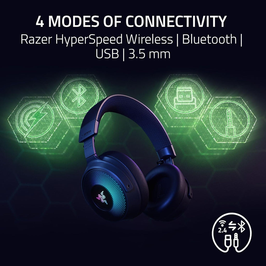 Razer Kraken V4 Pro Wireless Gaming Headset – Black