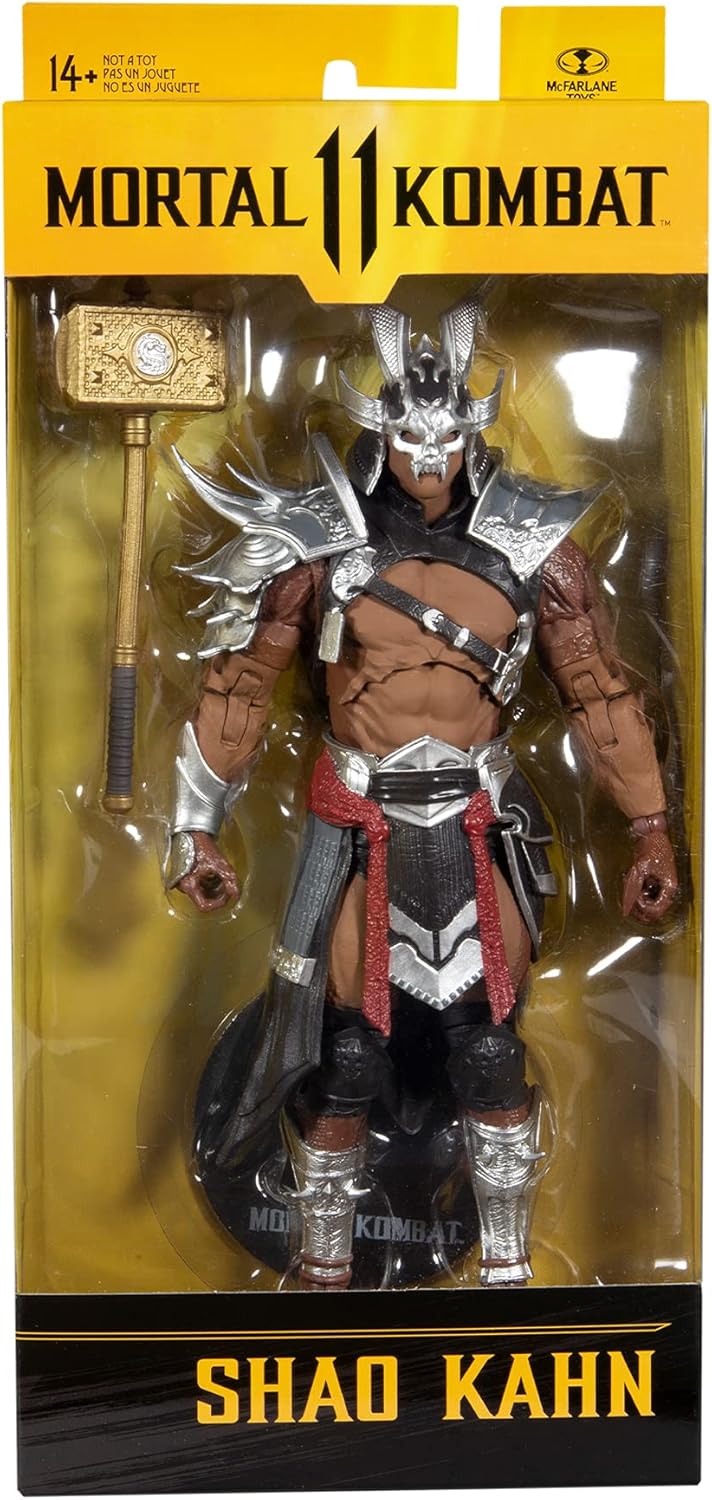 McFarlane Toys Mortal Kombat Shao Kahn (Platinum Kahn) 7" Action Figure with Accessories