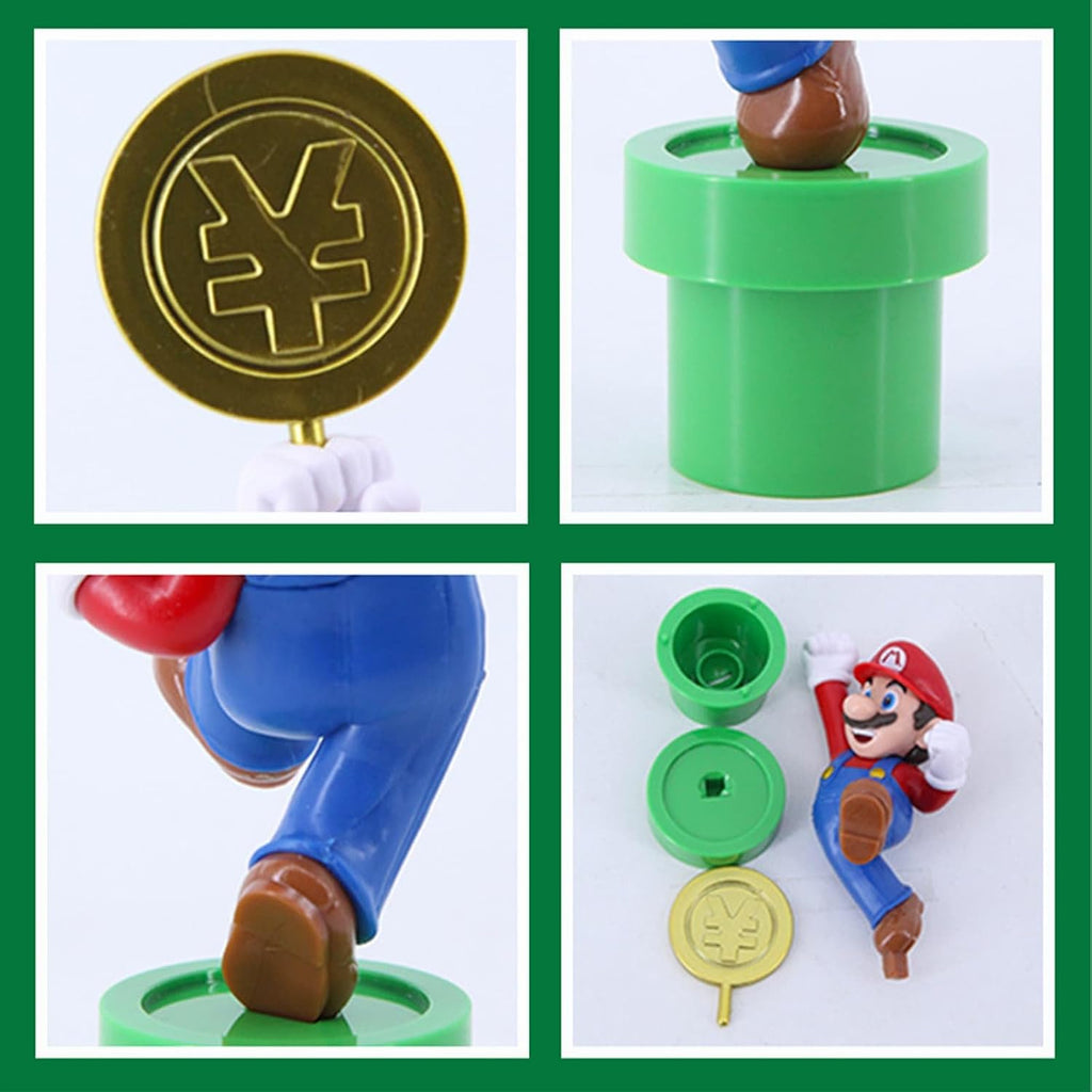 Mario Figure, Star Themed Collectible Statue, 8IN PVC Figurine for Fan Gifts - Flex Gamingproduct_type