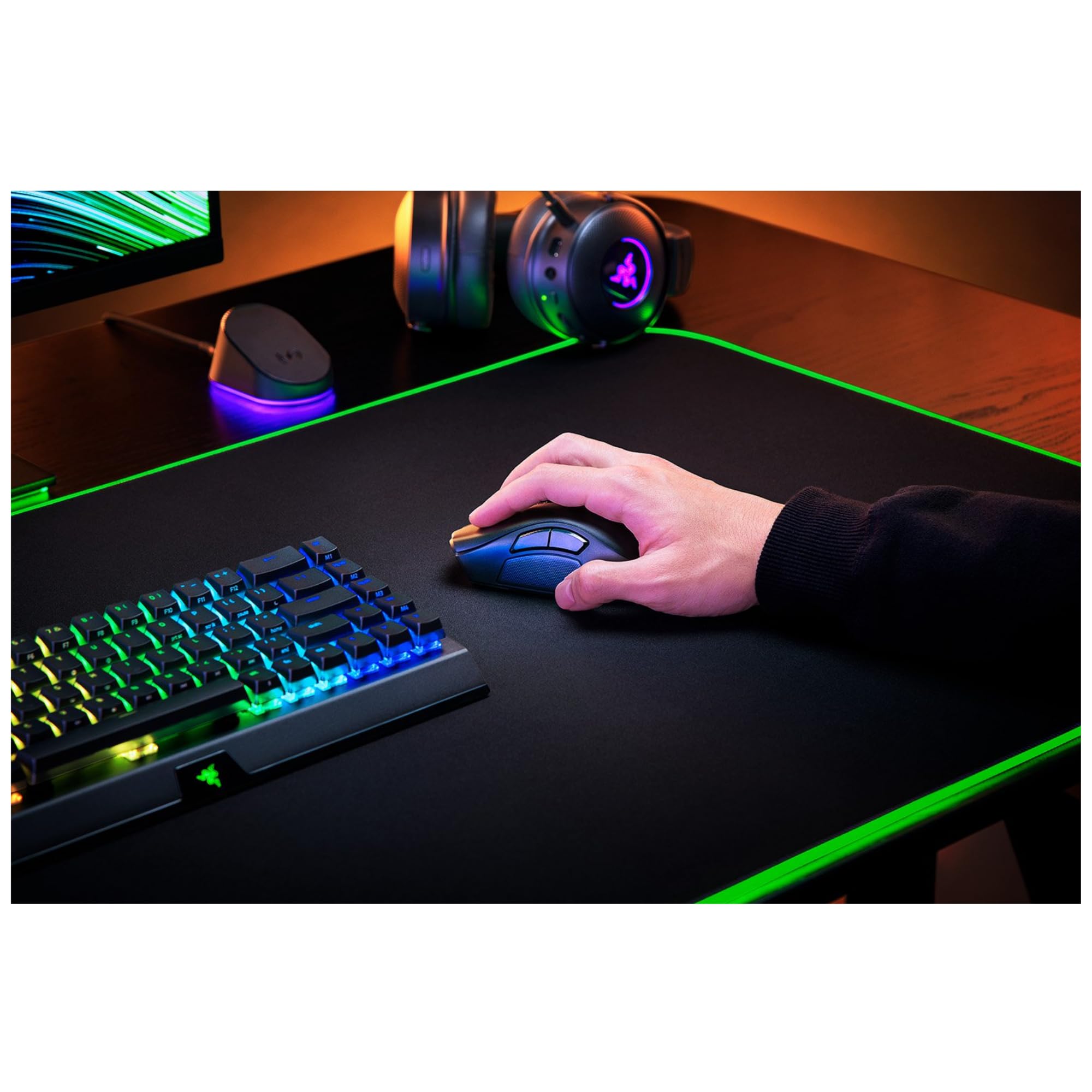 Razer Naga Trinity Gaming Mouse: 16,000 DPI Optical Sensor - Chroma RGB Lighting - Interchangeable Side Plate w/ 2, 7, 12 Button Configurations - Mechanical Switches - Flex Gamingproduct_type