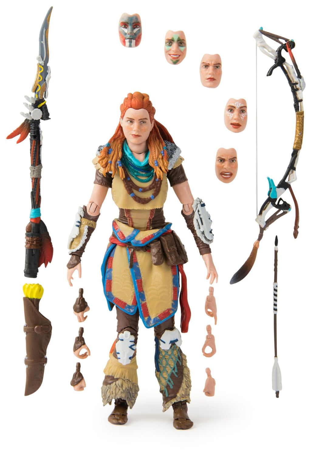 PlayStation God of War Ragnarok, 6” Atreus Action Figure with 4 Accessories, The Shapes Collection, for PS5 Fans & Collectors Ages 17+