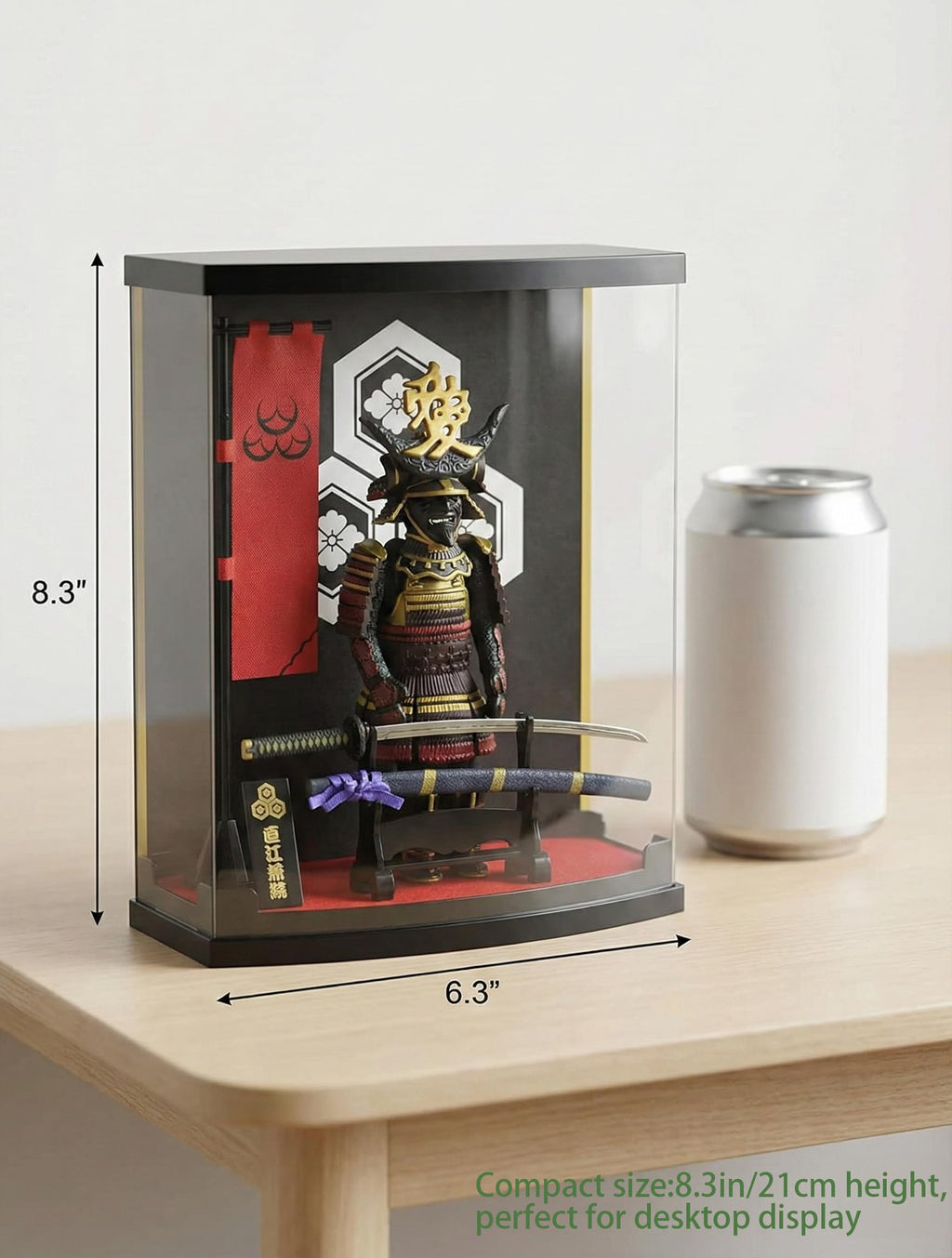 MEISTER JAPAN Samurai Figure Yamamoto Kansuke 8.3" w/Katana & Case | 1:10 scale armor honoring the Takeda strategist, with stand, flag & kakedai stand; dust-proof, gift for history fans - Flex Gamingproduct_type