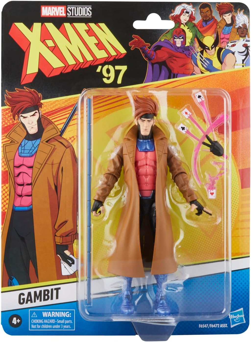 Marvel Legends Series Gambit, X-Men ‘97 Collectible 6-Inch Action Figures | Marvel Legends Retro 6 Inch Action Figure X-Men '97 Wave 1 - Gambit Reissue