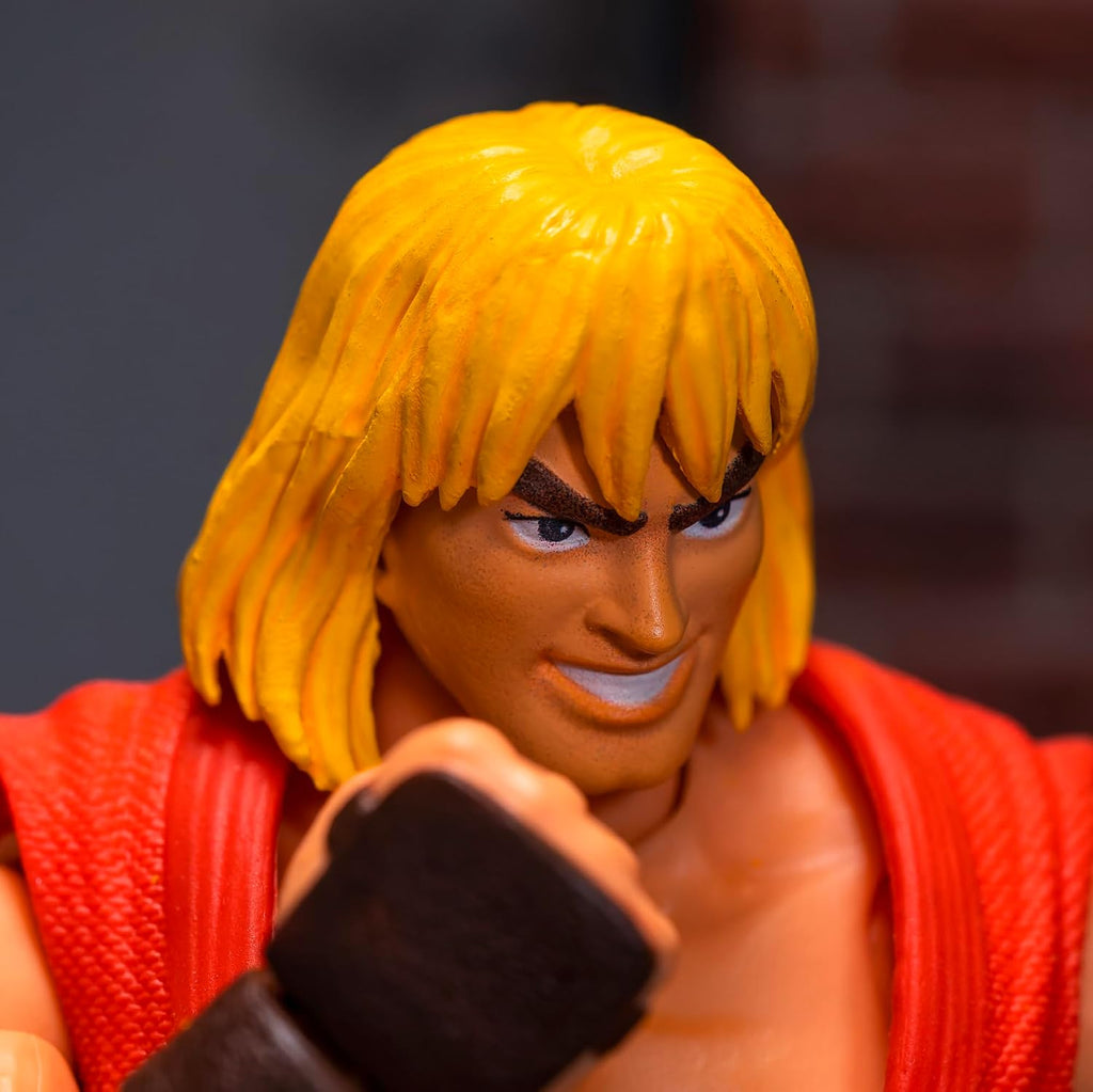 Jada - Street Fighters - Ken - Articulated Figure 15 cm - Removable Accessories - Ages 8 and Above - 253252029