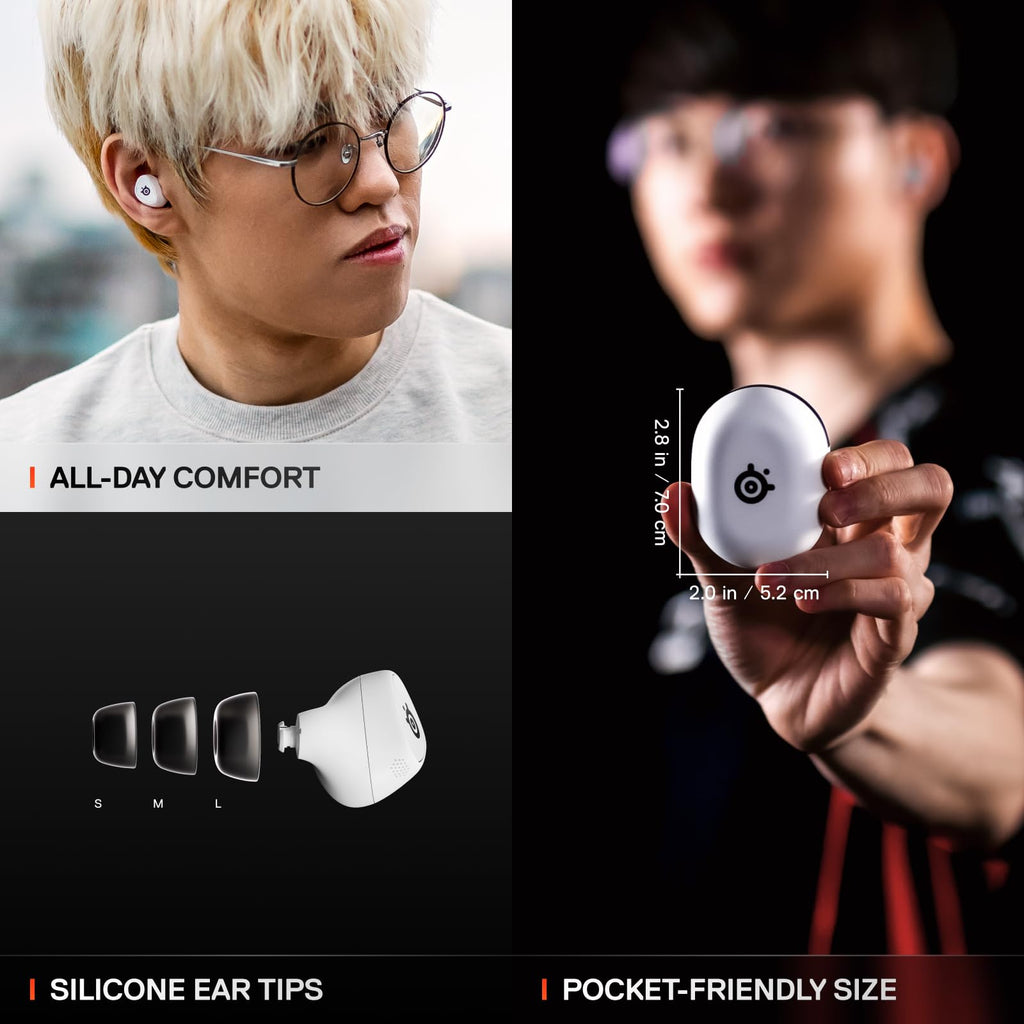 SteelSeries Arctis GameBuds Wireless Gaming Earbuds – 2 Platforms & 2 Colors