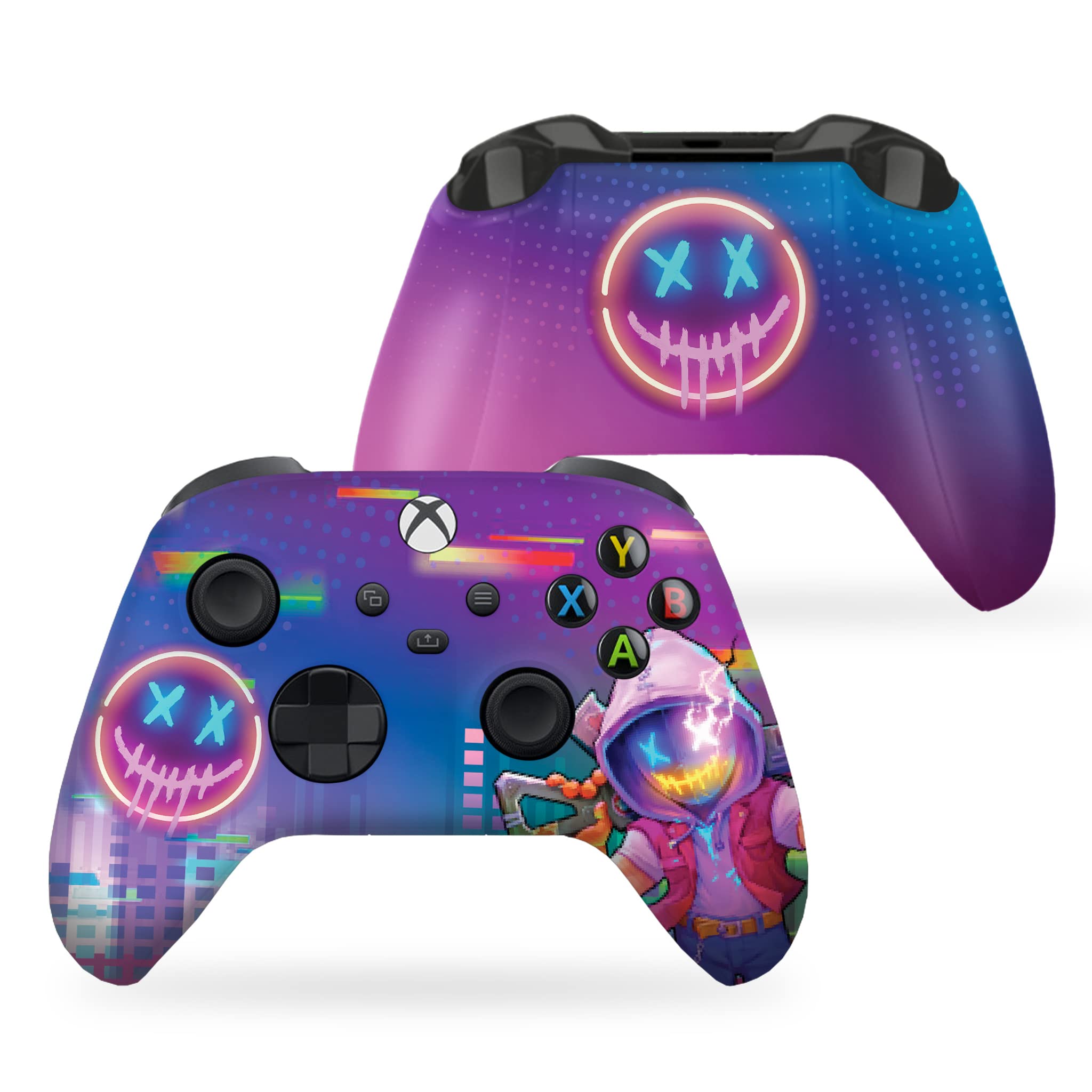DreamController Go-Ku Custom X-box Controller Wireless compatible with X-box One/Series X/S Proudly Customized in USA with Permanent HYDRO-DIP Printing (NOT JUST A SKIN) - Flex Gamingproduct_type