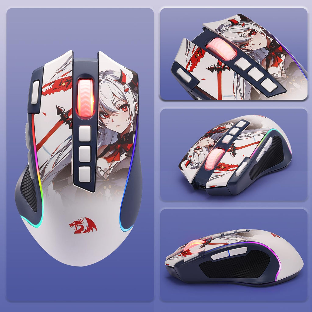 Redragon M612 Predator RGB Gaming Mouse, 8000 DPI Wired Optical Mouse with 11 Programmable Buttons & 5 Backlit Modes, Software Supports DIY Keybinds Rapid Fire Button - Flex Gamingproduct_type
