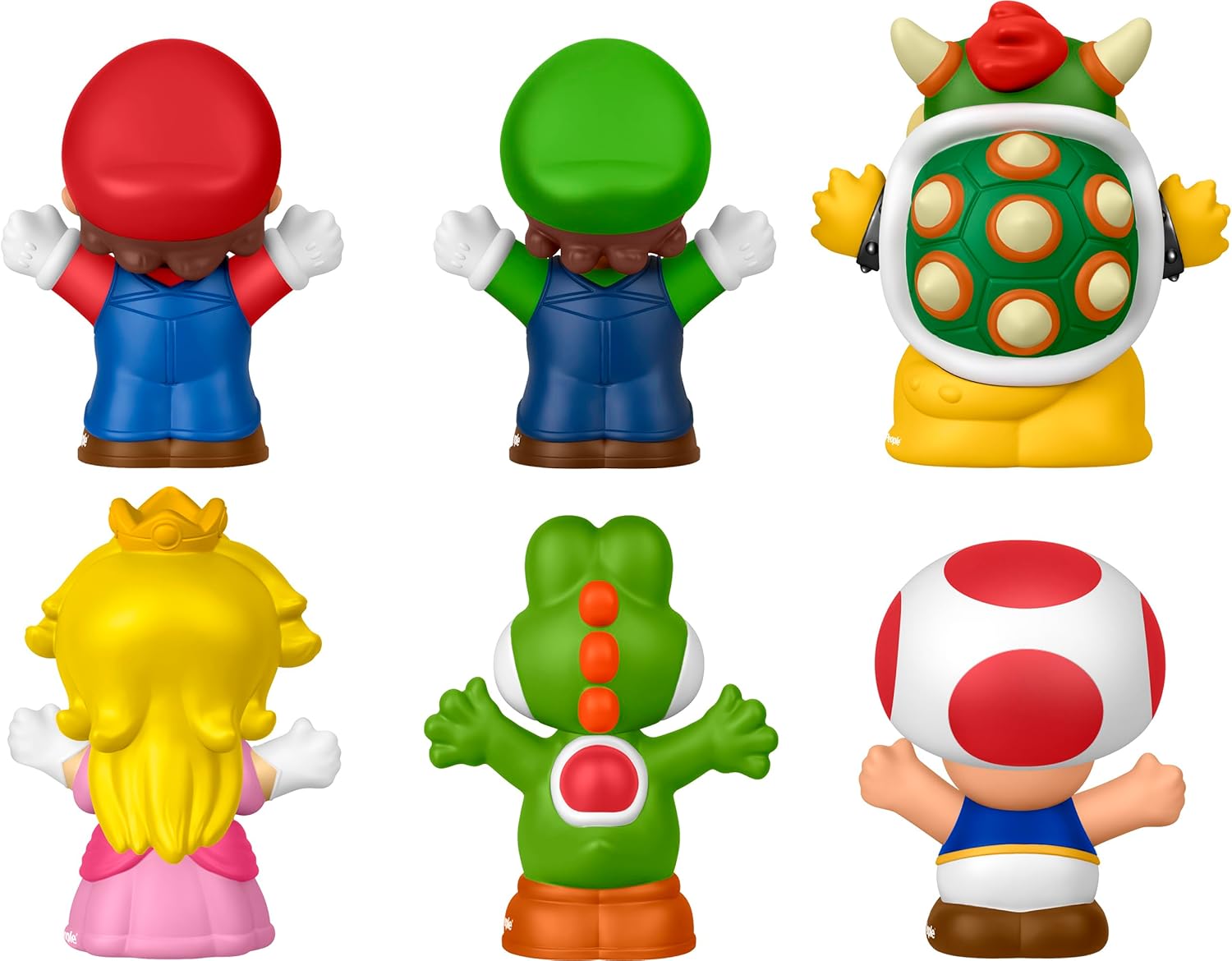 Fisher-Price Little People My Mario 6-Piece Character Figure Set | Pretend Play with Mario, Luigi, Princess Peach, Toad, Yoshi and Bowser figures, Toddlers & Kids Ages 18+ Months - Flex Gamingproduct_type