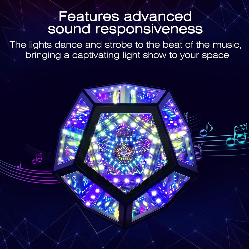 MITO Infinity Mirror Dodecahedron RGBW LED Light