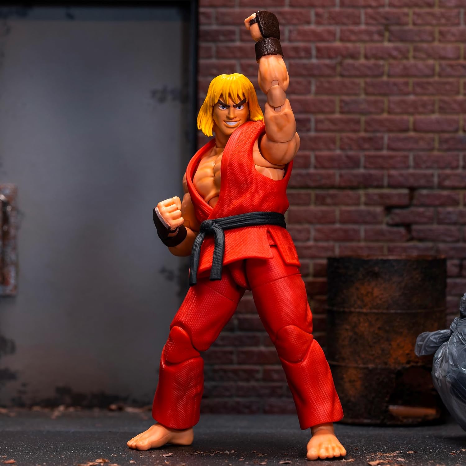 Jada - Street Fighters - Ken - Articulated Figure 15 cm - Removable Accessories - Ages 8 and Above - 253252029