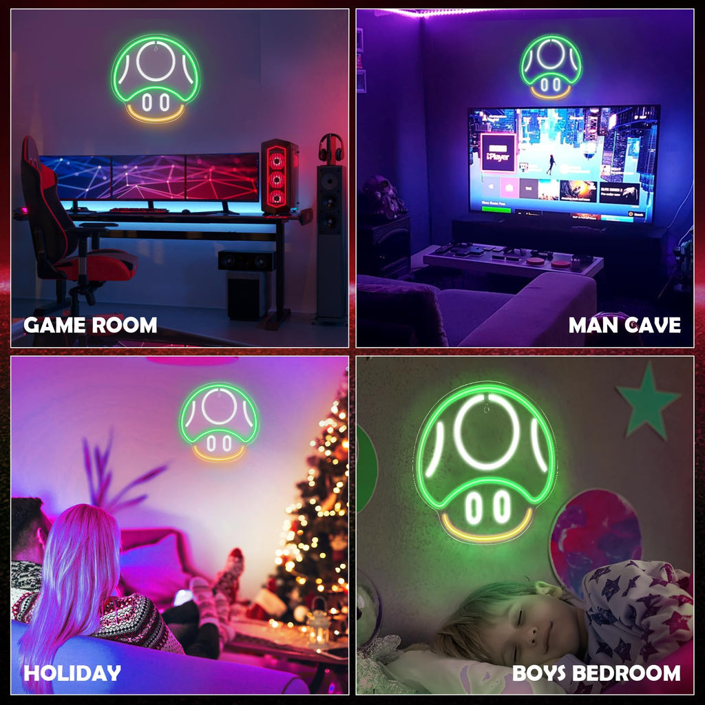 Kavaas Gamer Neon Sign, UV Printed Gaming Neon Sign for Gamer Room Decor - LED Video Game Neon Lights for Bedroom Boys, Gaming Wall decor - Best Gamer Gifts for Teenage Boys, Christmas - Flex Gamingproduct_type