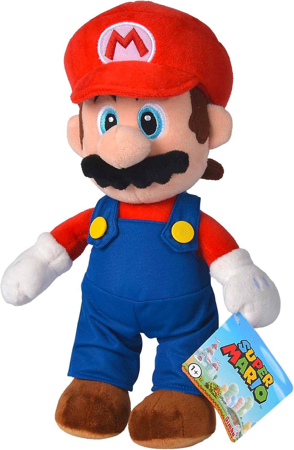 Simba Super Mario Plush Figure – Official Nintendo Licensed Character Soft Toy, Detailed Stuffed Gaming Figure for Kids and Fans, Collectible Cuddly Plush, Gift from 3 Years