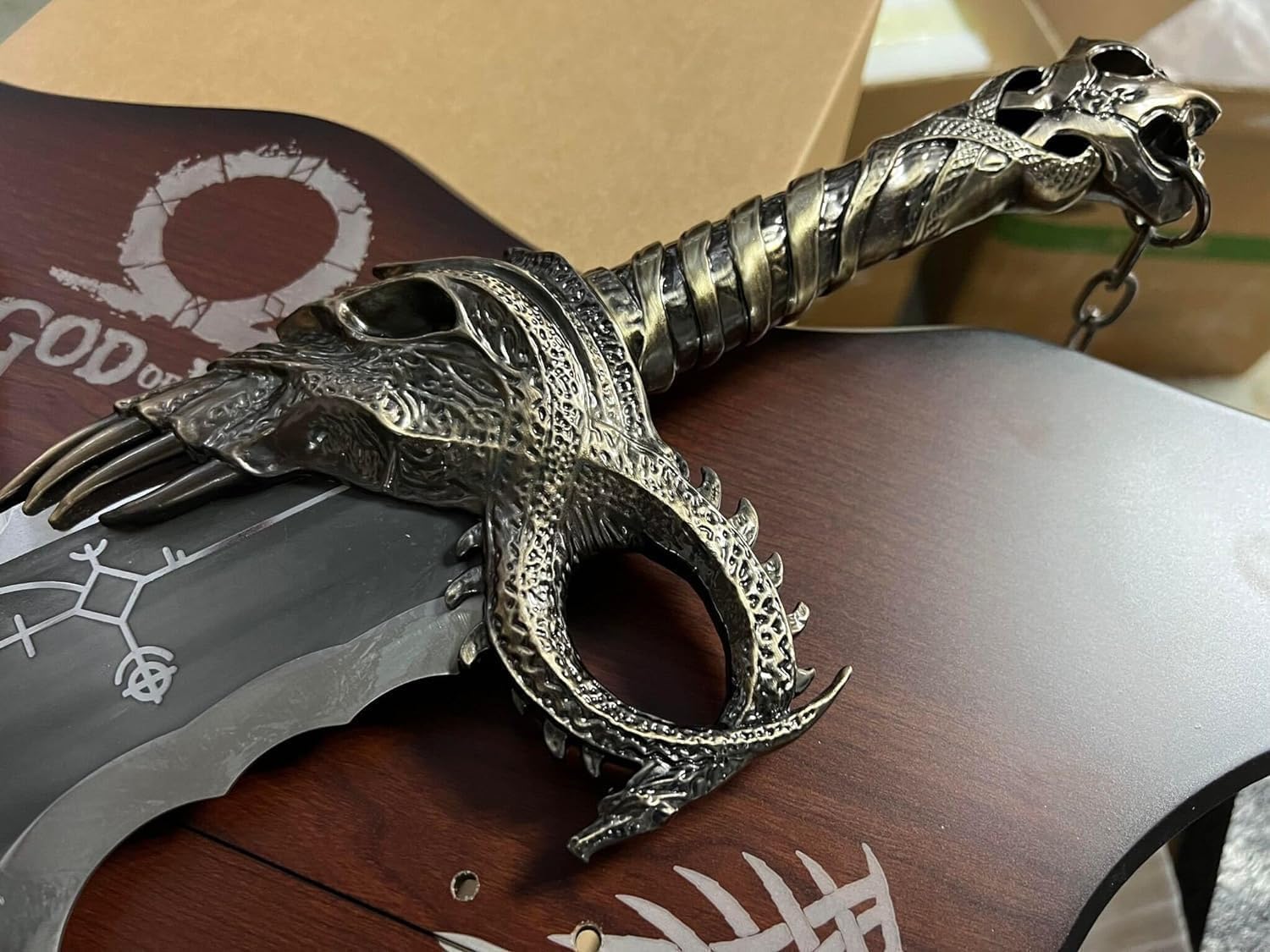 MDM_KT | God of Wars Blades of Chaos Metal, God of Wars, GOW Blades of Chaos Sword Twin Blades Sword, Kraatos Metal Cosplay Weapon Prop 1:1 Replic, Viking Gifts, Men Gift for Him - Flex Gamingproduct_type