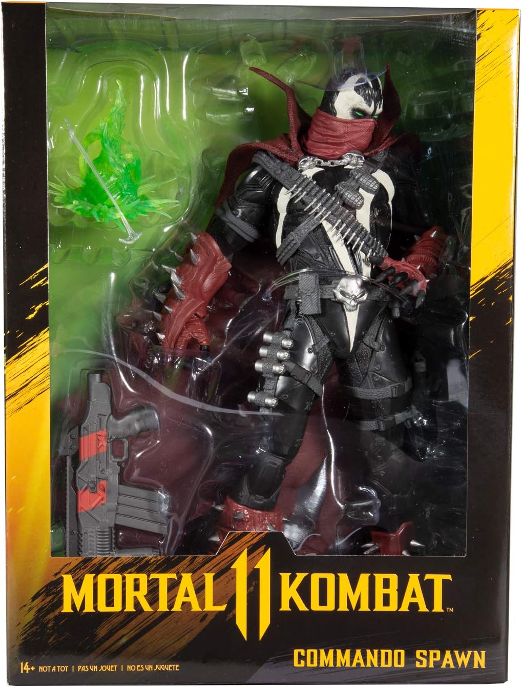 McFarlane Toys Mortal Kombat Commando Spawn Dark Ages Skin 12" Deluxe Figure | Mortal Kombat 12 Inch Static Figure Deluxe - Commando Spawn