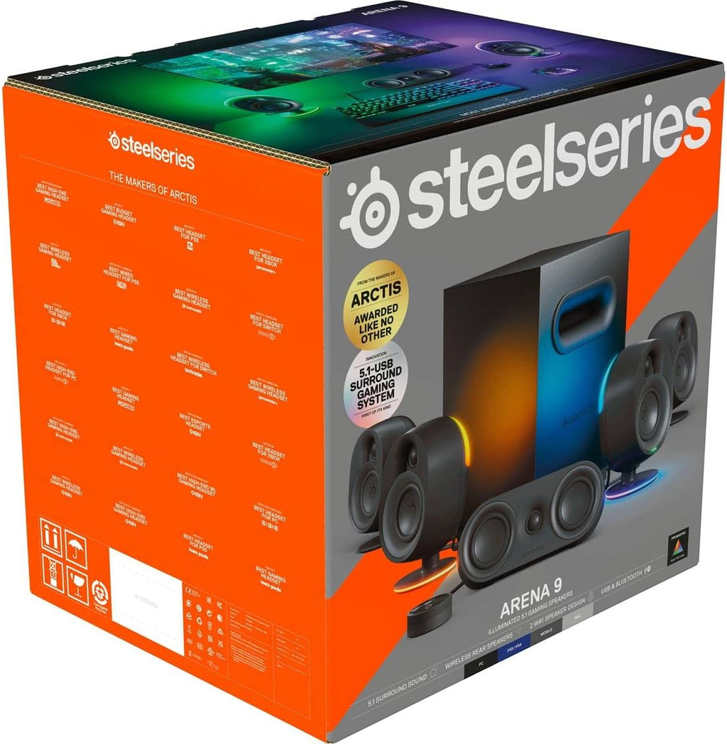 SteelSeries Arena Desktop Gaming Speaker System – Arena 3, 7 & 9