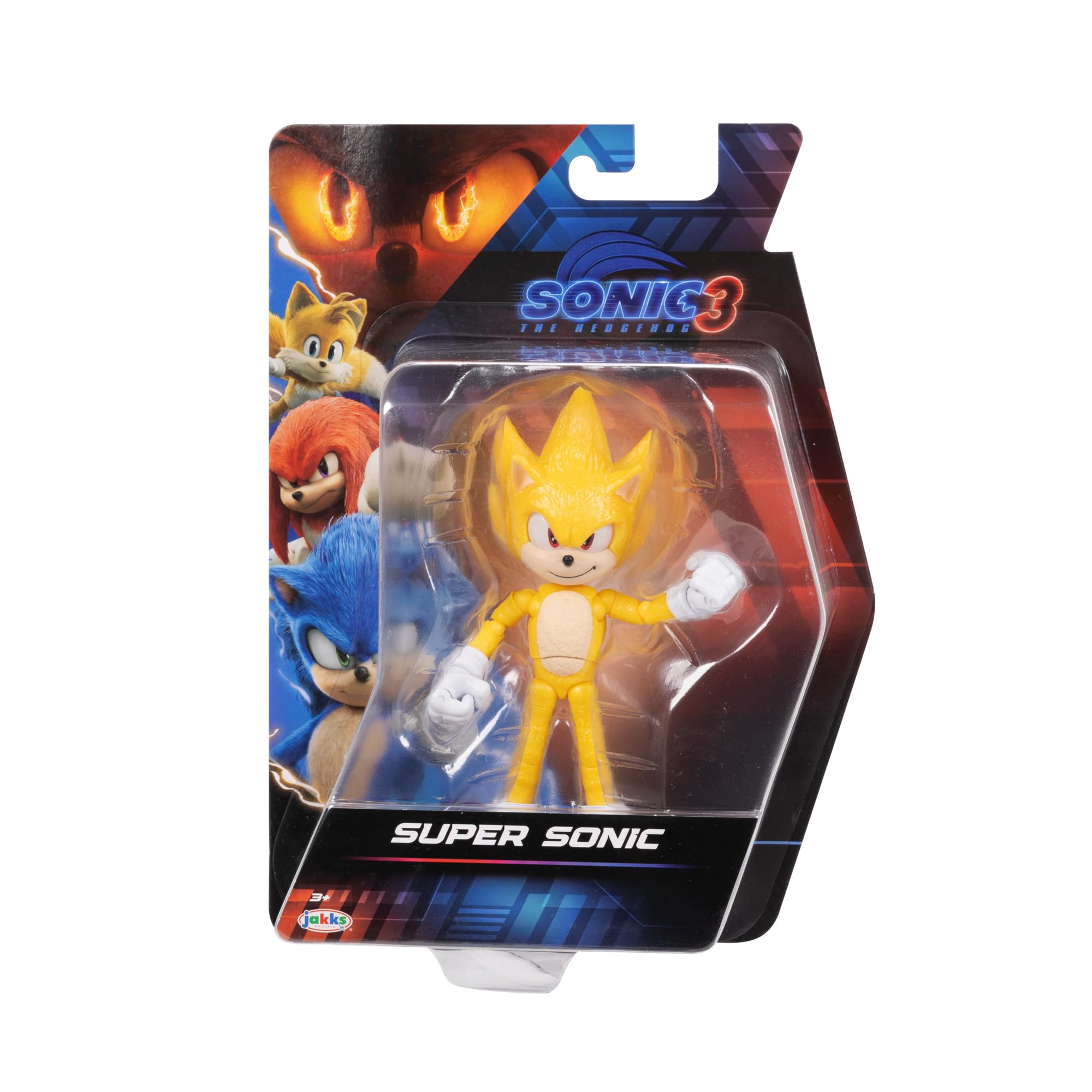 Sonic The Hedgehog – 5-Inch Shadow Action Figure – 20+ Points of Articulation – Official Collector Toy – Boys & Girls Ages 3+ | Sonic The Hedgehog Movie 5 Inch Action Figure Wave 1 - Shadow (Closed Mouth)