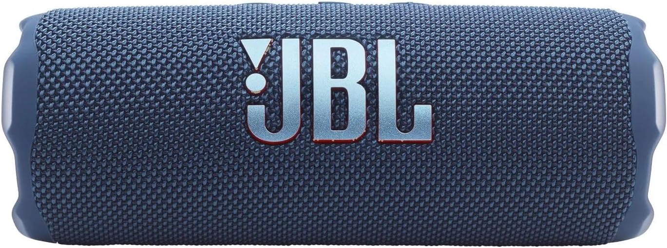 JBL Flip 7 Portable Bluetooth Speaker, IP68 Waterproof, Dustproof, Drop-Proof, PushLock System, AI Sound Boost, 16H Battery, Megen Hardshel Protection Case (Blue)