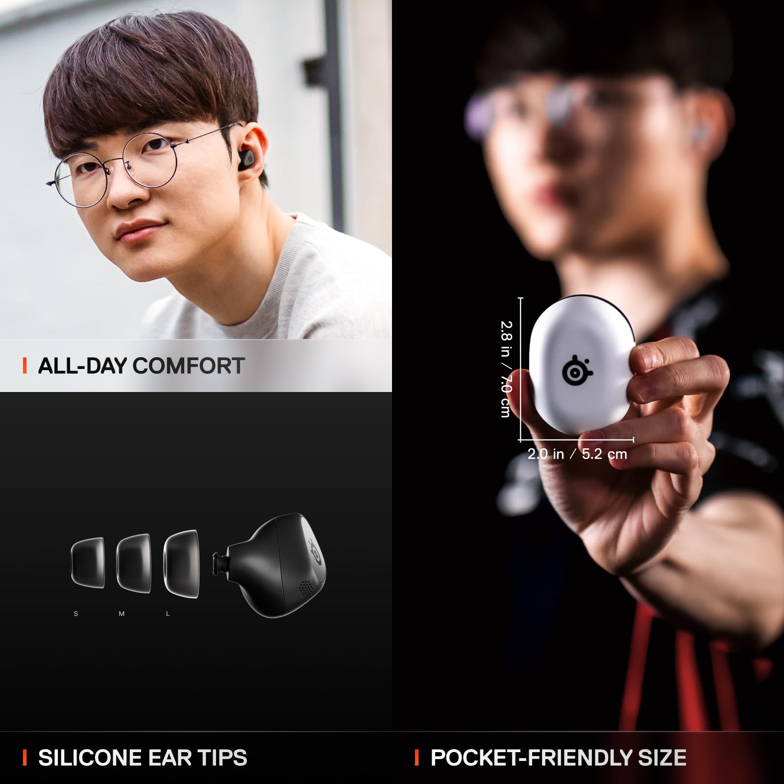 SteelSeries Arctis GameBuds Wireless Gaming Earbuds – 2 Platforms & 2 Colors
