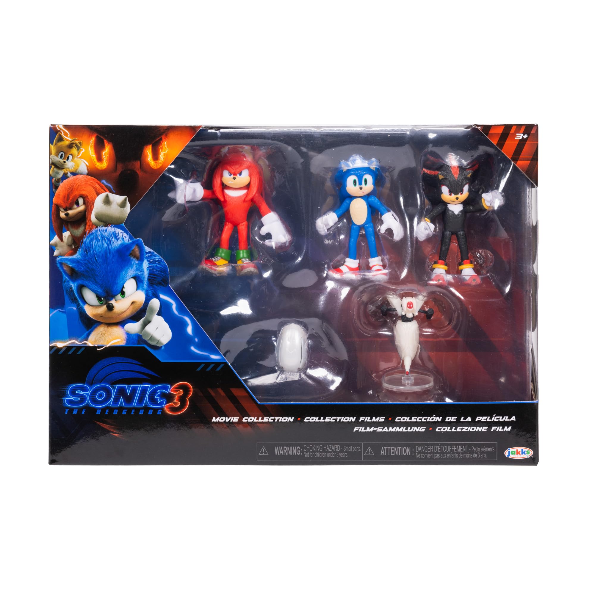 Sonic the Hedgehog 3 Action Figures - 2.5-Inch Collector Set with Knuckles, Shadow, Buzz Bomber & Drone - Flex Gamingproduct_type