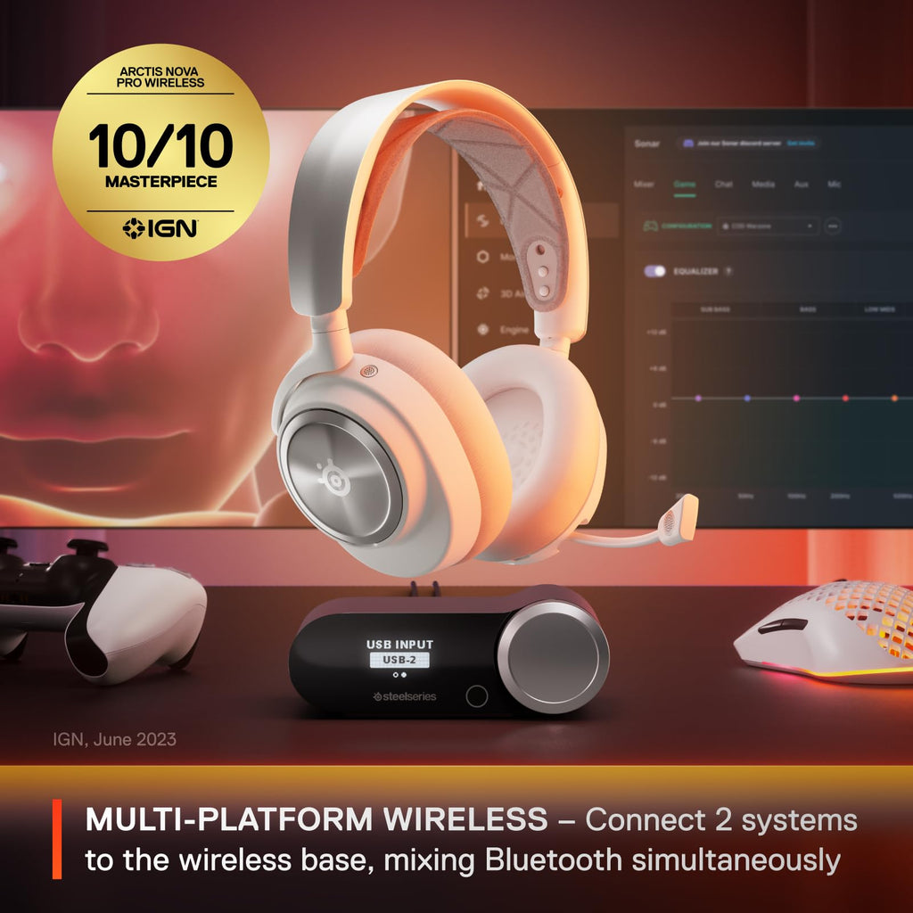SteelSeries Arctis Nova Pro Wireless Gaming Headset – 2 Colors & 4 Styles