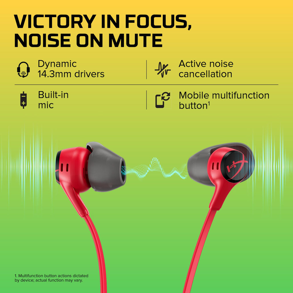 HyperX Cloud Earbuds II Wired Gaming Earbuds – 2 Colors
