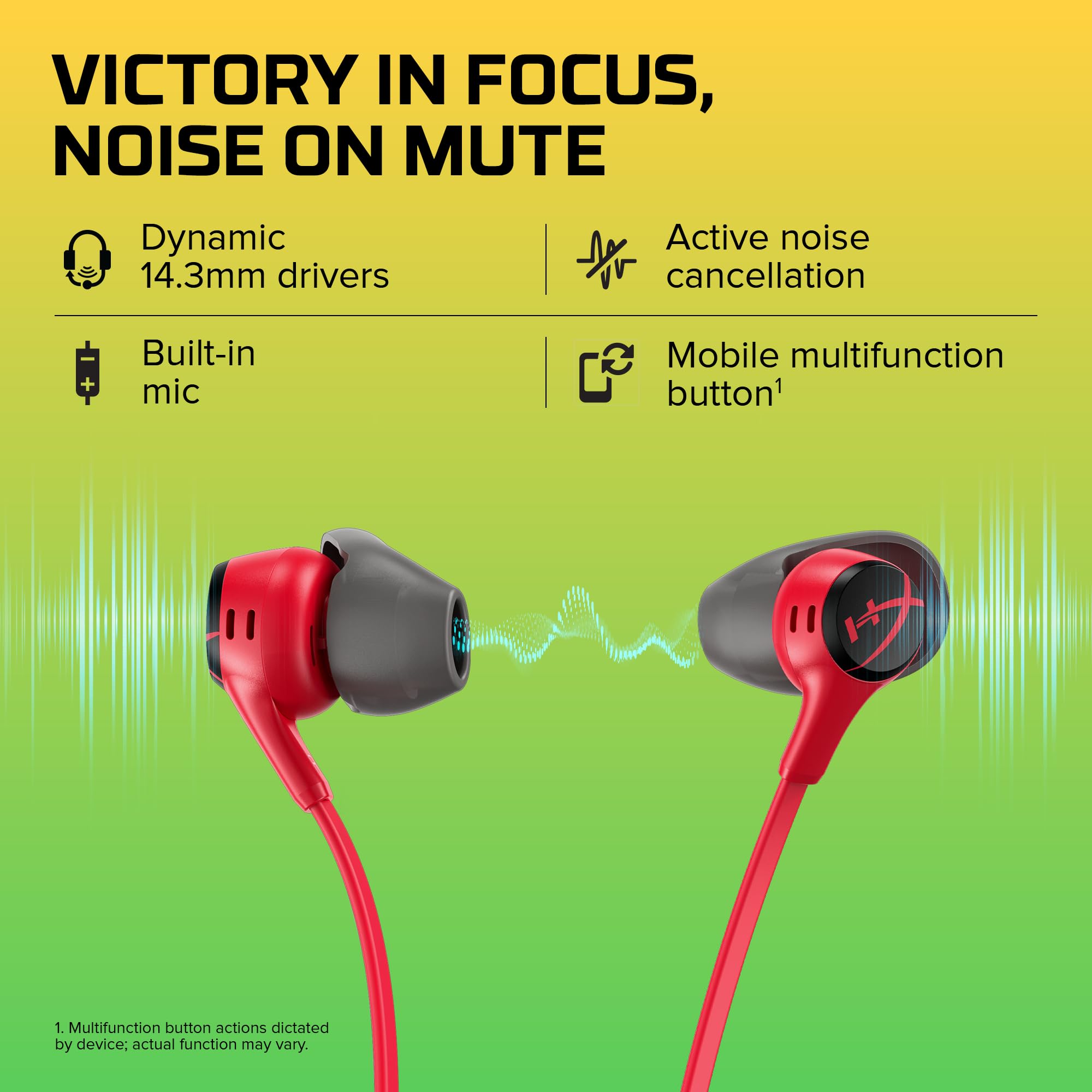 HyperX Cloud Earbuds II Wired Gaming Earbuds – 2 Colors