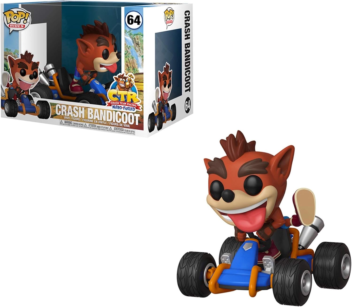 Funko Pop! Rides: Crash Team Racing - Crash Bandicoot