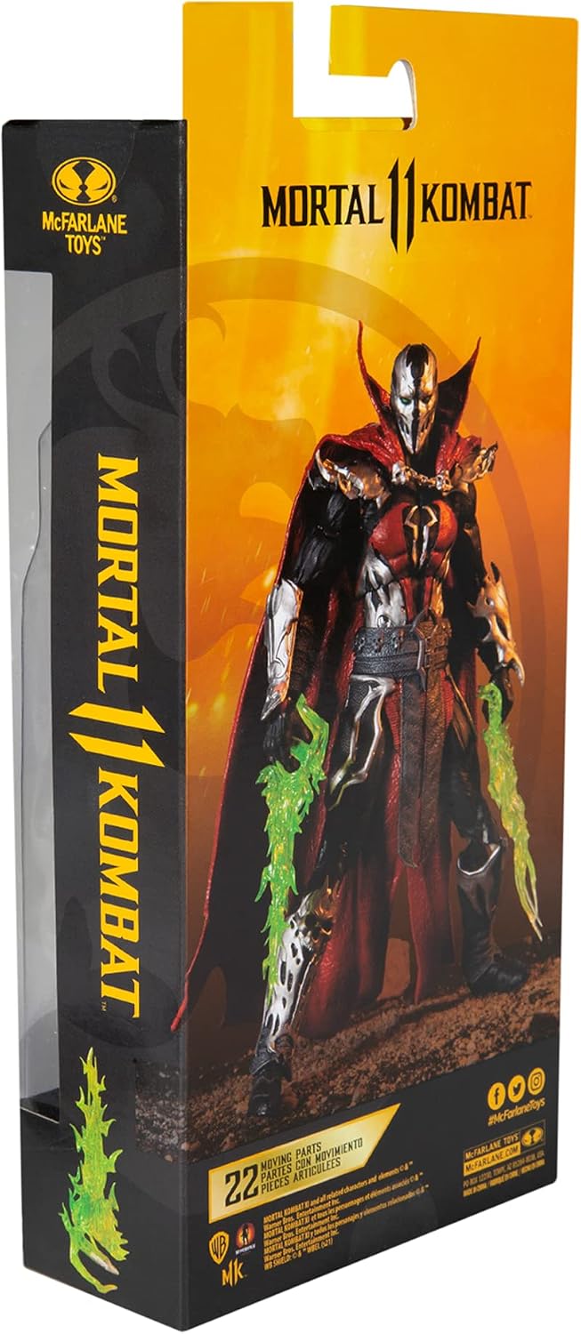 McFarlane Toys Mortal Kombat Malefik Spawn 7" Action Figure with Accessories | Mortal Kombat 7 Inch Action Figure Wave 2 - Malefik Spawn