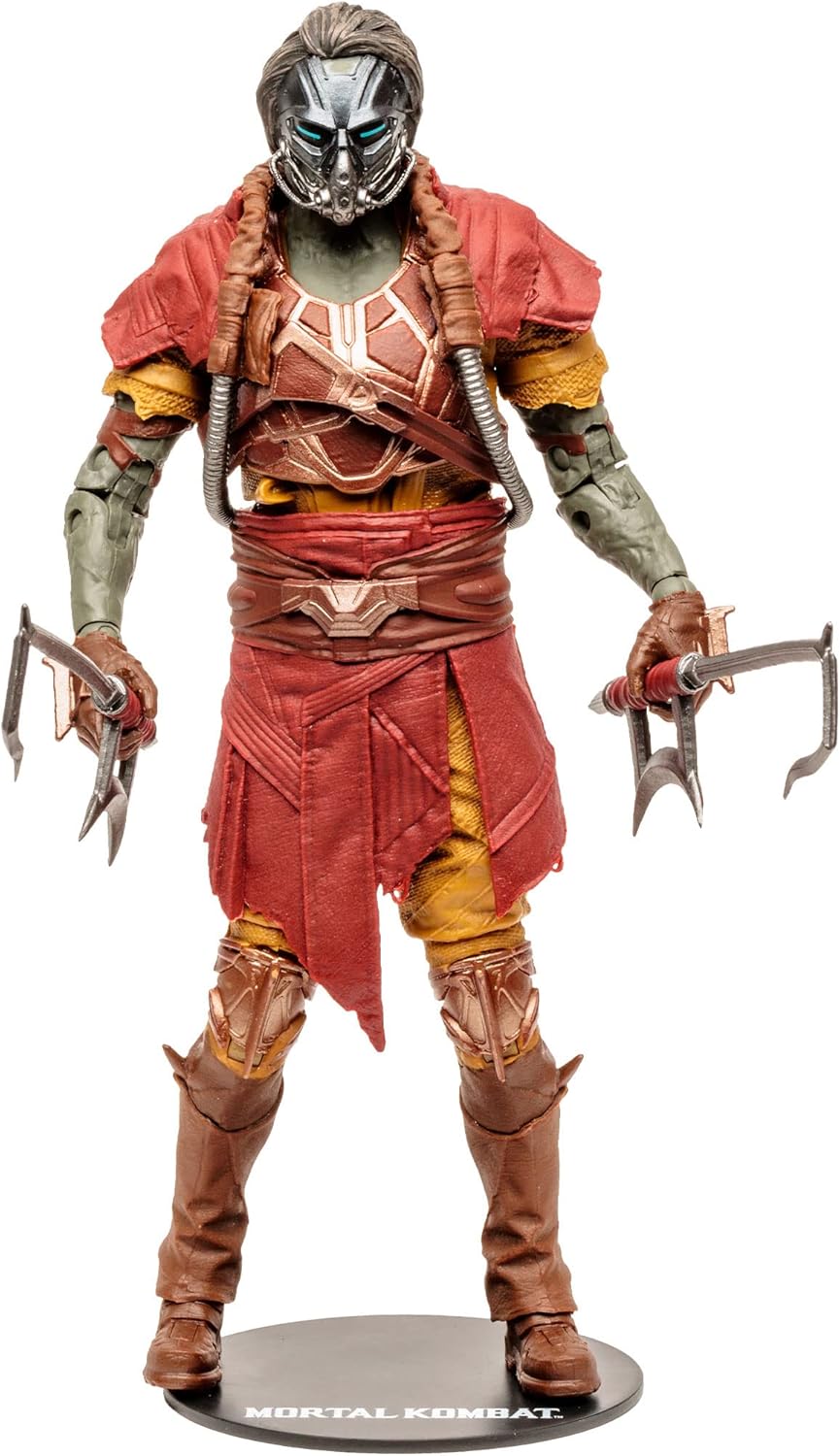 McFarlane Toys - Mortal Kombat 7IN Figures WV10 - KABAL (Rapid RED) | Mortal Kombat 7 Inch Action Figure Wave 10 - Kabal Rapid Red