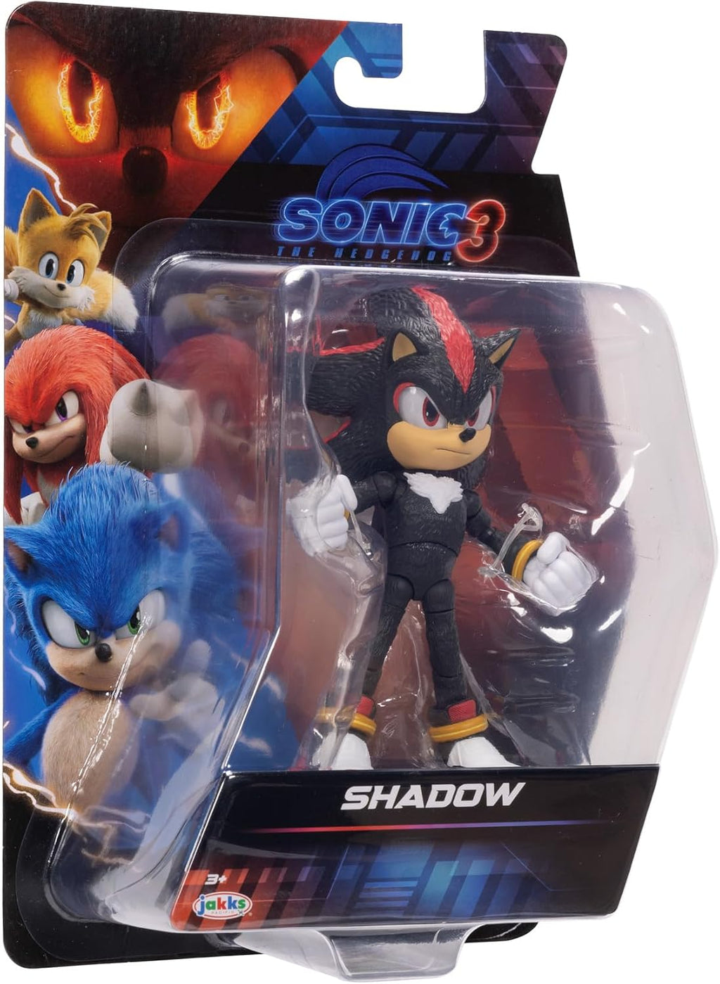 Sonic The Hedgehog – 5-Inch Shadow Action Figure – 20+ Points of Articulation – Official Collector Toy – Boys & Girls Ages 3+ | Sonic The Hedgehog Movie 5 Inch Action Figure Wave 1 - Shadow (Closed Mouth)