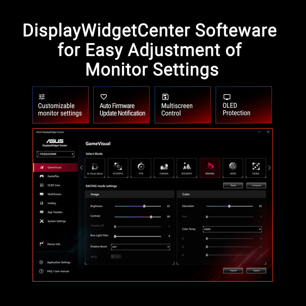 ASUS ROG Strix OLED Gaming Monitor – 5 Styles