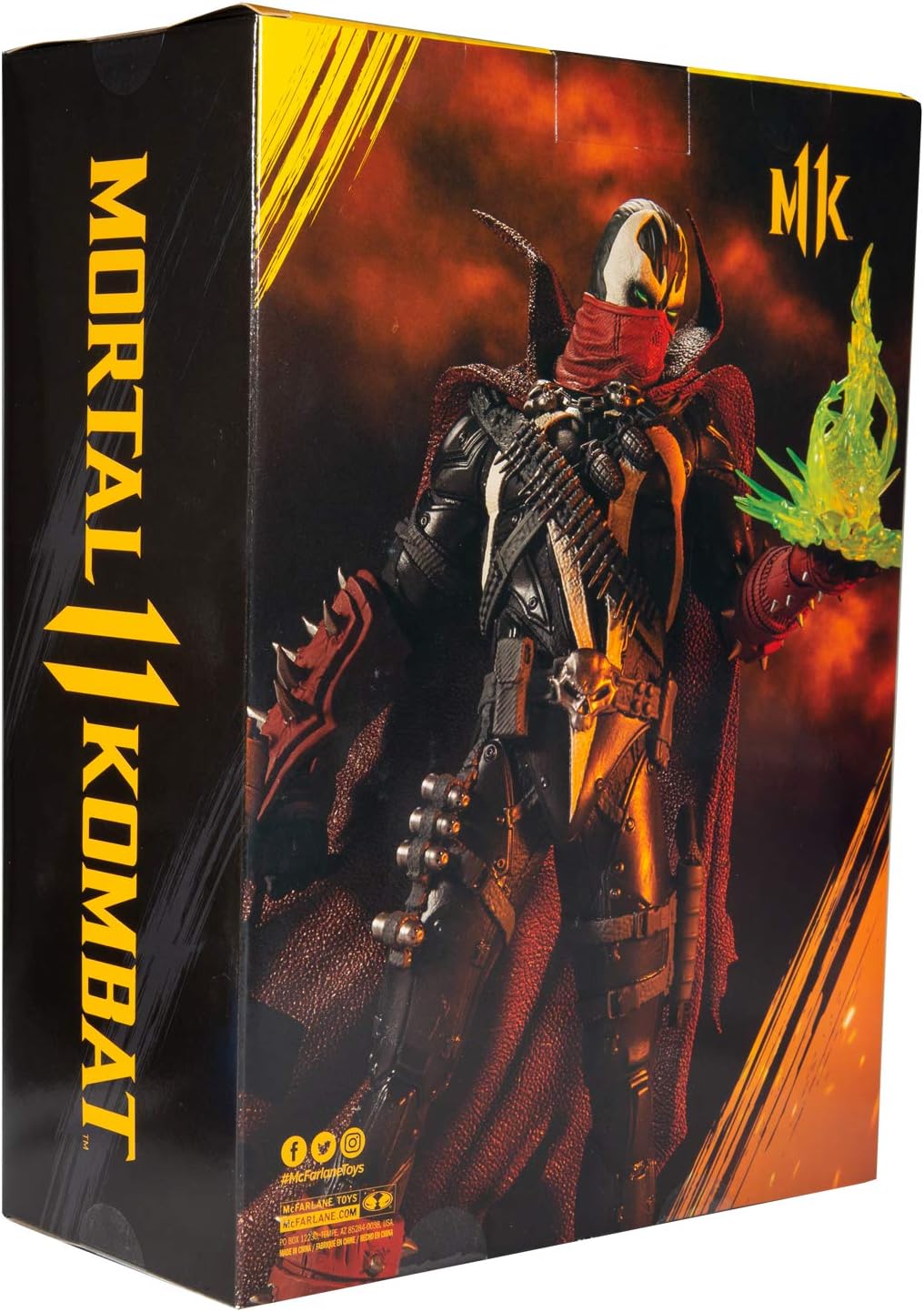 McFarlane Toys Mortal Kombat Commando Spawn Dark Ages Skin 12" Deluxe Figure | Mortal Kombat 12 Inch Static Figure Deluxe - Commando Spawn