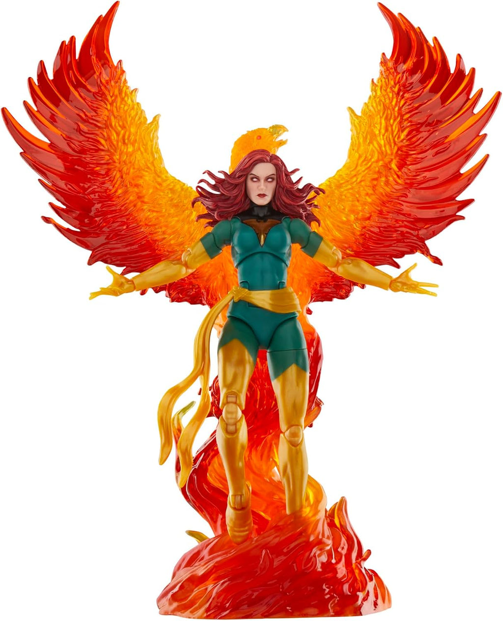 Marvel Legends Series Jean Grey with Phoenix Force Display, Deluxe X-Men Comics Collectible 6-Inch Action Figure | Marvel Legends X-Men 6 Inch Action Figure Deluxe Exclusive - Jean Grey with Phoenix Force Display