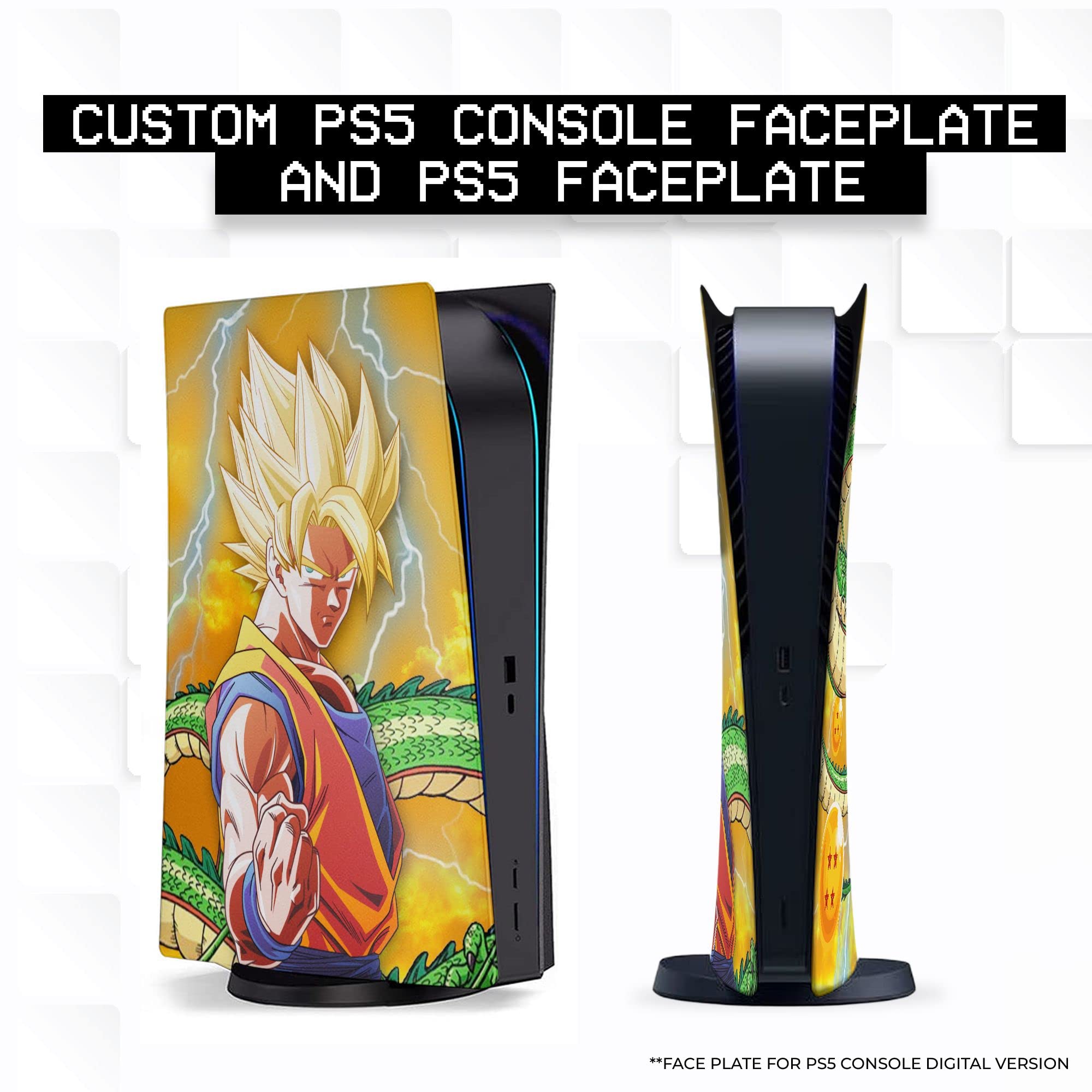 BCB Controllers Custom Console Face Plate Compatible with PS_5 Console | Console Cover for Play_Station 5 | Proudly Customized in USA with Permanent Hydro-DIP Printing (NOT JUST A Skin) - Flex Gamingproduct_type